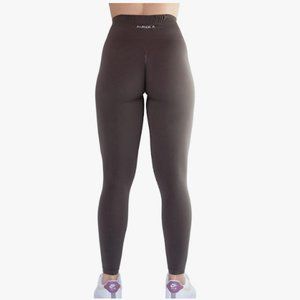 AUROLA Workout Leggings. Dandelion Brown. Alphalete Dupe.